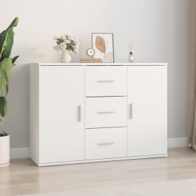 Weißes Sperrholz-Sideboard 91x29,5x65 cm von vidaXL, Sideboards - Ref: Foro24-823342, Preis: 84,80 €, Rabatt: %