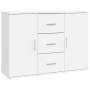 Aparador de madera contrachapada blanca 91x29,5x65 cm de vidaXL, Aparadores - Ref: Foro24-823342, Precio: 84,80 €, Descuento: %