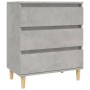 Aparador de madera contrachapada gris hormigón 60x35x70 cm de vidaXL, Aparadores - Ref: Foro24-823044, Precio: 60,54 €, Descu...