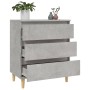 Aparador de madera contrachapada gris hormigón 60x35x70 cm de vidaXL, Aparadores - Ref: Foro24-823044, Precio: 60,54 €, Descu...