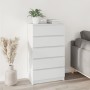 White plywood chest of drawers 60x36x103 cm by vidaXL, Drawers - Ref: Foro24-823016, Price: 101,70 €, Discount: %