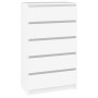 White plywood chest of drawers 60x36x103 cm by vidaXL, Drawers - Ref: Foro24-823016, Price: 101,70 €, Discount: %