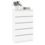 White plywood chest of drawers 60x36x103 cm by vidaXL, Drawers - Ref: Foro24-823016, Price: 101,70 €, Discount: %