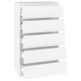 Cajonera de madera contrachapada blanco 60x36x103 cm de vidaXL, Cajoneras - Ref: Foro24-823016, Precio: 101,70 €, Descuento: %