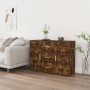 Smoked oak plywood sideboard 91x29.5x65 cm by vidaXL, Sideboards - Ref: Foro24-823347, Price: 76,90 €, Discount: %