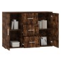 Smoked oak plywood sideboard 91x29.5x65 cm by vidaXL, Sideboards - Ref: Foro24-823347, Price: 76,90 €, Discount: %