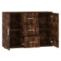 Smoked oak plywood sideboard 91x29.5x65 cm by vidaXL, Sideboards - Ref: Foro24-823347, Price: 76,90 €, Discount: %