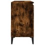 Armario de baño madera contrachapada roble ahumado 65x33x60 cm de vidaXL, Muebles de baño - Ref: Foro24-819833, Precio: 83,79...