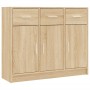 Aparador de madera de ingeniería color roble Sonoma 91x28x75 cm de vidaXL, Aparadores - Ref: Foro24-823011, Precio: 112,65 €,...