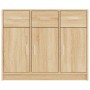 Aparador de madera de ingeniería color roble Sonoma 91x28x75 cm de vidaXL, Aparadores - Ref: Foro24-823011, Precio: 112,65 €,...