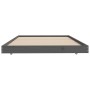 Estructura de cama madera maciza de pino gris 90x200 cm de vidaXL, Camas y somieres - Ref: Foro24-823496, Precio: 92,99 €, De...