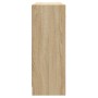 Aparador de madera de ingeniería color roble Sonoma 91x28x75 cm de vidaXL, Aparadores - Ref: Foro24-823011, Precio: 112,65 €,...