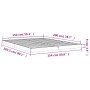 Estructura de cama madera maciza de pino gris 150x200 cm de vidaXL, Camas y somieres - Ref: Foro24-823441, Precio: 126,84 €, ...