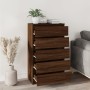 Brown oak plywood wooden dresser 60x36x103 cm by vidaXL, Drawers - Ref: Foro24-823023, Price: 123,09 €, Discount: %