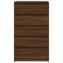 Cómoda de madera contrachapada roble marrón 60x36x103 cm de vidaXL, Cajoneras - Ref: Foro24-823023, Precio: 123,09 €, Descuen...