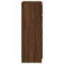 Cómoda de madera contrachapada roble marrón 60x36x103 cm de vidaXL, Cajoneras - Ref: Foro24-823023, Precio: 123,09 €, Descuen...