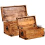 Storage Chest Set 2 Pcs Rough Mango Wood by vidaXL, Storage trunks - Ref: Foro24-241634, Price: 229,45 €, Discount: %