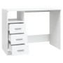 White plywood desk with drawers 102x50x76 cm by vidaXL, Desks - Ref: Foro24-823032, Price: 128,62 €, Discount: %