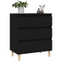 Black plywood sideboard 60x35x70 cm by vidaXL, Sideboards - Ref: Foro24-823041, Price: 80,99 €, Discount: %