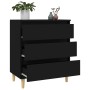 Black plywood sideboard 60x35x70 cm by vidaXL, Sideboards - Ref: Foro24-823041, Price: 80,99 €, Discount: %