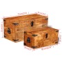 Storage Chest Set 2 Pcs Rough Mango Wood by vidaXL, Storage trunks - Ref: Foro24-241634, Price: 229,45 €, Discount: %