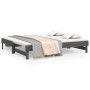 Sofá cama extraíble madera maciza de pino gris 2x(90x190) cm de vidaXL, Camas y somieres - Ref: Foro24-823391, Precio: 172,99...