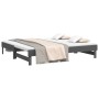 Sofá cama extraíble madera maciza de pino gris 2x(90x190) cm de vidaXL, Camas y somieres - Ref: Foro24-823391, Precio: 172,99...