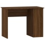 Escritorio de madera contrachapada marrón roble 100x55x75 cm de vidaXL, Escritorios - Ref: Foro24-823031, Precio: 86,48 €, De...