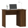 Escritorio de madera contrachapada marrón roble 100x55x75 cm de vidaXL, Escritorios - Ref: Foro24-823031, Precio: 86,48 €, De...