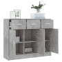 Concrete gray engineered wood sideboard 91x28x75 cm by vidaXL, Sideboards - Ref: Foro24-823012, Price: 97,77 €, Discount: %