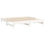 Removable sofa bed solid white pine wood 2x(90x190) cm by vidaXL, Beds and slatted bases - Ref: Foro24-823390, Price: 173,13 ...