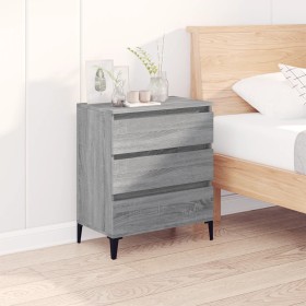 Gray Sonoma plywood sideboard 60x35x70 cm by vidaXL, Sideboards - Ref: Foro24-823054, Price: 60,99 €, Discount: %