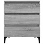 Sonoma Sideboard aus grauem Sperrholz 60x35x70 cm von vidaXL, Sideboards - Ref: Foro24-823054, Preis: 60,99 €, Rabatt: %