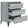 Aparador de madera contrachapada gris Sonoma 60x35x70 cm de vidaXL, Aparadores - Ref: Foro24-823054, Precio: 60,86 €, Descuen...