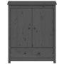 Tall sideboard in solid gray pine wood 83x41.5x100 cm by vidaXL, Sideboards - Ref: Foro24-823516, Price: 157,06 €, Discount: %