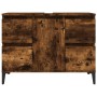 Waschbeckenschrank aus geräuchertem Eichensperrholz, 80 x 33 x 60 cm von vidaXL, Badezimmerwaschtische - Ref: Foro24-821281, ...