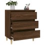 Aparador madera contrachapada marrón roble 60x35x70 cm de vidaXL, Aparadores - Ref: Foro24-823047, Precio: 65,42 €, Descuento: %