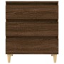 Aparador madera contrachapada marrón roble 60x35x70 cm de vidaXL, Aparadores - Ref: Foro24-823047, Precio: 65,42 €, Descuento: %