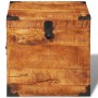 Rough Mango Wood Cubic Storage Chest by vidaXL, Storage trunks - Ref: Foro24-241636, Price: 140,07 €, Discount: %