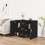 Black plywood sideboard 91x29.5x65 cm by vidaXL, Sideboards - Ref: Foro24-823343, Price: 80,55 €, Discount: %