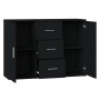 Black plywood sideboard 91x29.5x65 cm by vidaXL, Sideboards - Ref: Foro24-823343, Price: 80,55 €, Discount: %