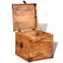 Rough Mango Wood Cubic Storage Chest by vidaXL, Storage trunks - Ref: Foro24-241636, Price: 140,07 €, Discount: %