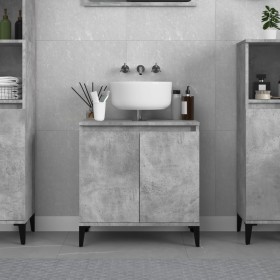 Concrete gray plywood sink cabinet 58x33x60cm by vidaXL, bathroom vanities - Ref: Foro24-821264, Price: 58,85 €, Discount: %