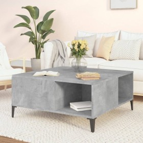 Concrete gray plywood coffee table 80x80x36.5 cm by vidaXL, Coffee table - Ref: Foro24-821104, Price: 49,99 €, Discount: %