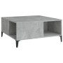 Mesa de centro madera contrachapada gris hormigón 80x80x36,5 cm de vidaXL, Mesas de centro - Ref: Foro24-821104, Precio: 51,5...