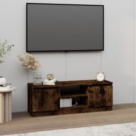 Mueble de TV con puerta roble ahumado 102x30x36 cm de vidaXL, Muebles TV - Ref: Foro24-823355, Precio: 49,16 €, Descuento: %