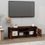 Mueble de TV con puerta roble ahumado 102x30x36 cm de vidaXL, Muebles TV - Ref: Foro24-823355, Precio: 46,91 €, Descuento: %