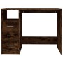 Escritorio con cajones contrachapada roble ahumado 102x50x76 cm de vidaXL, Escritorios - Ref: Foro24-823037, Precio: 82,63 €,...