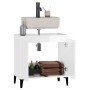 Glossy white plywood sink cabinet 58x33x60cm by vidaXL, bathroom vanities - Ref: Foro24-821262, Price: 62,99 €, Discount: %