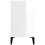 Glossy white plywood sink cabinet 58x33x60cm by vidaXL, bathroom vanities - Ref: Foro24-821262, Price: 62,99 €, Discount: %